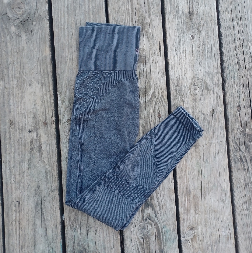 Free People Gray Seamless Leggings